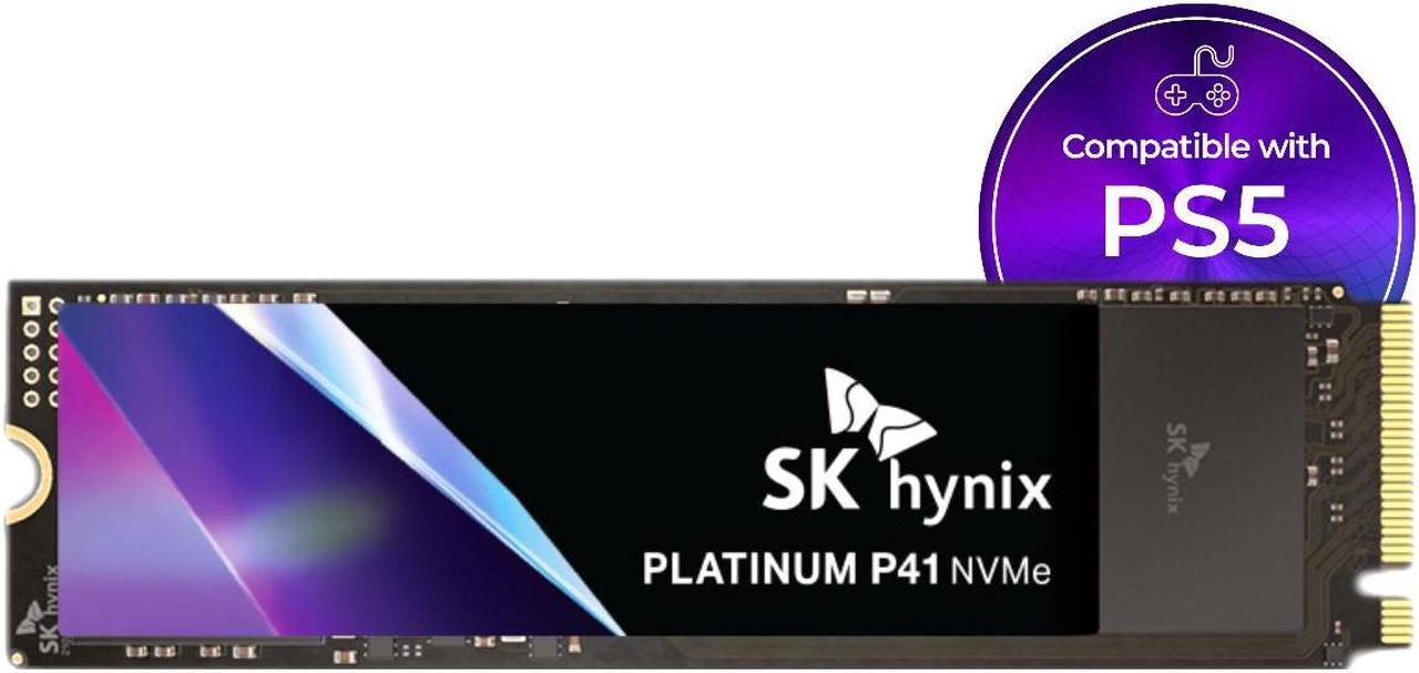 SK hynix Platinum P41 2TB PCIe NVMe Gen4 M.2 2280 Internal Gaming SSD, Up to 7,000MB/S, Compact SSD Form Factor - Solid State Drive with 176-Layer NAND Flash