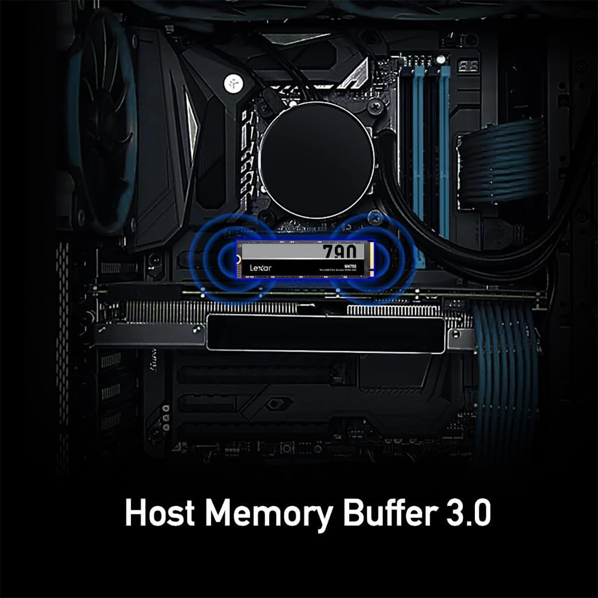 Lexar SSD with Heatsink PCIe Gen4 NVMe M.2 2280 Internal Solid State DriveCompatible with PS5, for Gamers and Creators