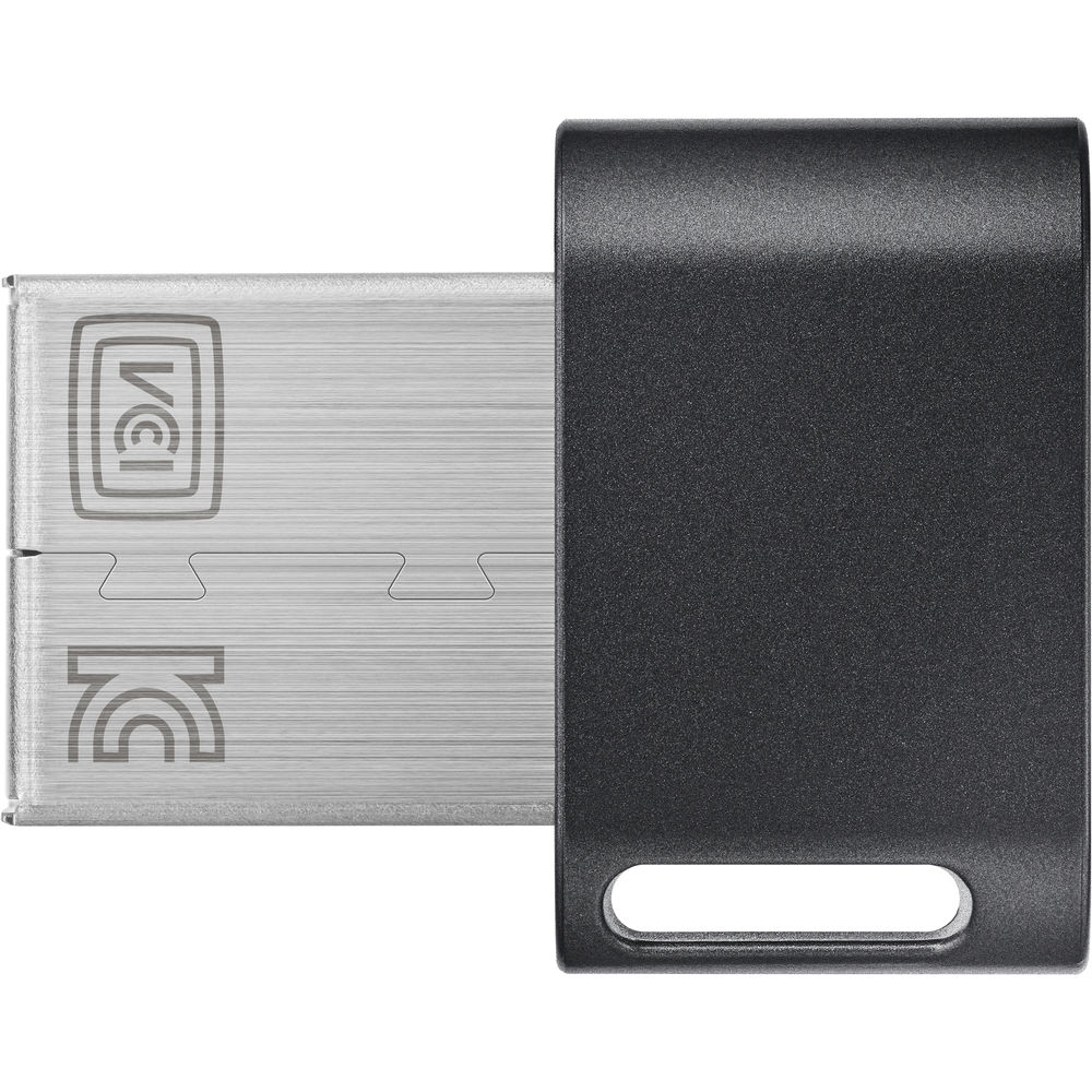 SAMSUNG FIT Plus 3.1 USB Flash Drive, 128GB, 400MB/s, Plug In and Stay, Storage Expansion for Laptop, Tablet, Smart TV, Car Audio System, Gaming Console, MUF-128AB/AM,Gunmetal Gray