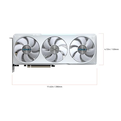GIGABYTE GeForce RTX 5070 Eagle OC ICE SFF 12G Graphics Card, 12GB 192-bit GDDR7, PCIe 5.0, WINDFORCE Cooling System, GV-N5070EAGLEOC ICE-12GD Video Card