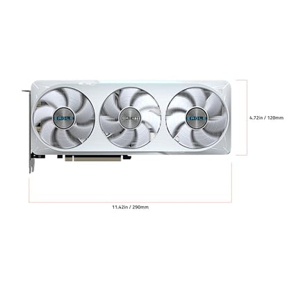 GIGABYTE GeForce RTX 5070 Eagle OC ICE SFF 12G Graphics Card, 12GB 192-bit GDDR7, PCIe 5.0, WINDFORCE Cooling System, GV-N5070EAGLEOC ICE-12GD Video Card