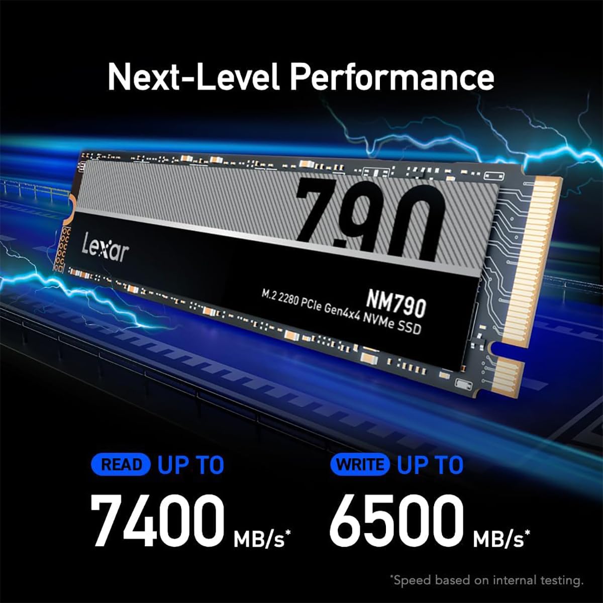 Lexar SSD with Heatsink PCIe Gen4 NVMe M.2 2280 Internal Solid State DriveCompatible with PS5, for Gamers and Creators