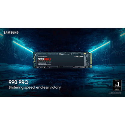 SAMSUNG Samsung 990 PRO 2TB, 3-bit MLC V-NAND, M.2 (2280), NVMe 2.0, R/W(Max) 7,450MB/s/6,900MB/s, 1,400K/1,550K IOPS, 1200TBW, 5 Years Warranty