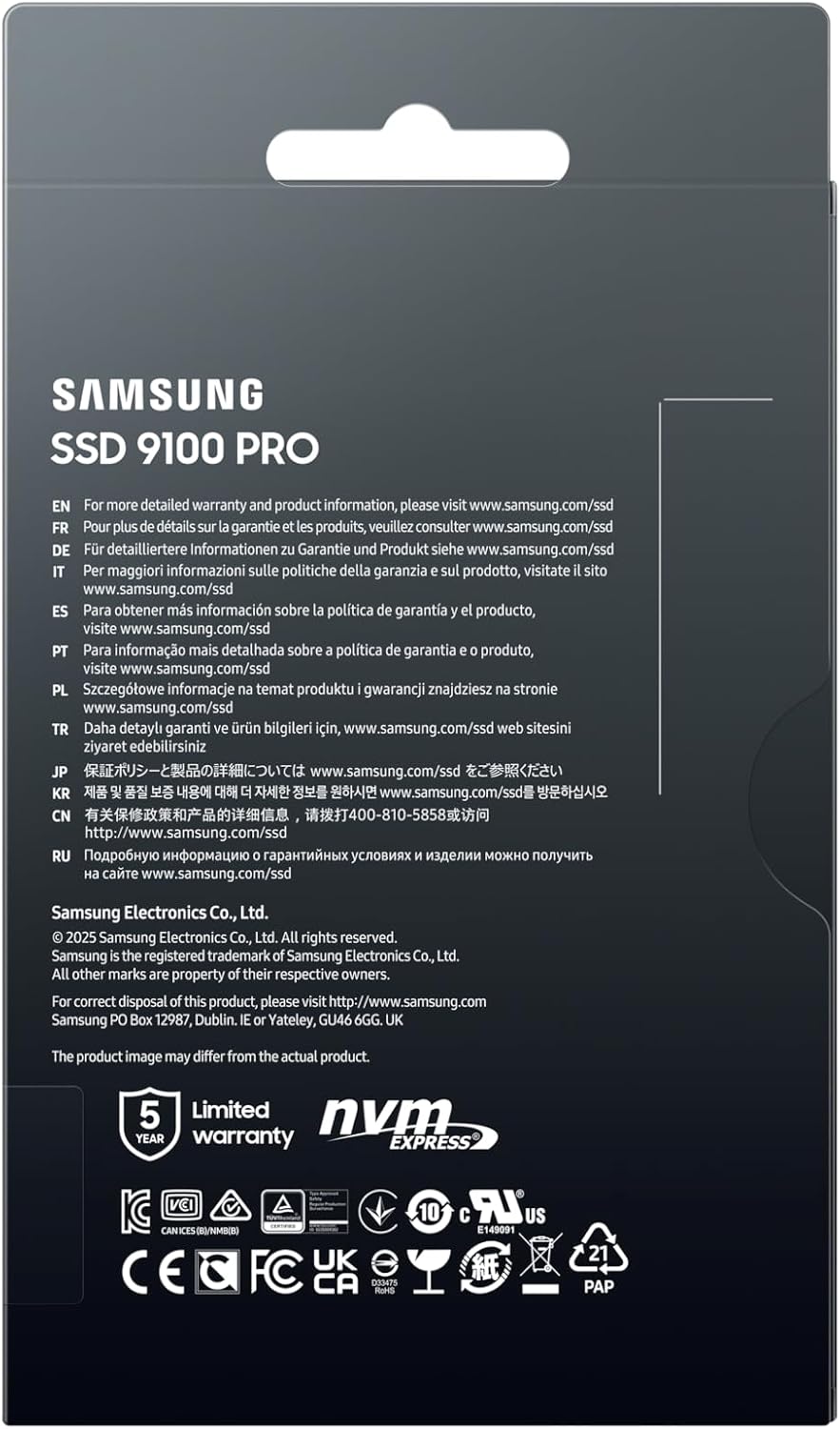 Samsung 9100 Pro NVMe SSD