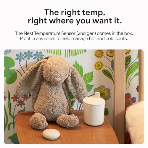 Nest Learning Thermostat (4th Gen) with Nest Temperature Sensor (2nd Gen)