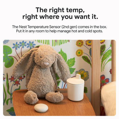 Nest Learning Thermostat (4th Gen) with Nest Temperature Sensor (2nd Gen)