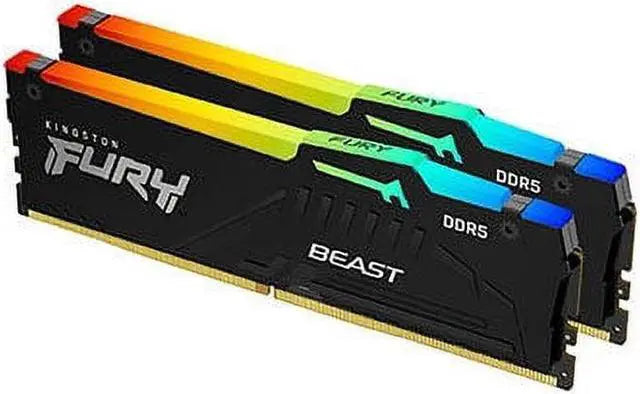 Kingston FURY Beast RGB 32GB (2x16GB) DDR5-6000 Desktop Memory Kit