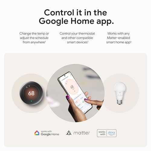 Nest Learning Thermostat (4th Gen) with Nest Temperature Sensor (2nd Gen)