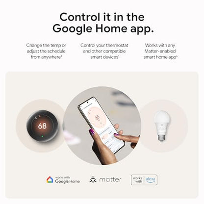 Nest Learning Thermostat (4th Gen) with Nest Temperature Sensor (2nd Gen)