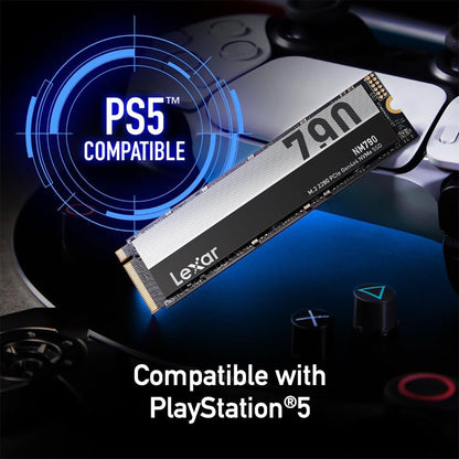 Lexar SSD with Heatsink PCIe Gen4 NVMe M.2 2280 Internal Solid State DriveCompatible with PS5, for Gamers and Creators