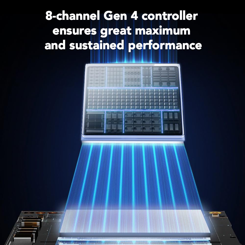 Lexar SSD with Heatsink PCIe Gen4 NVMe M.2 2280 Internal Solid State DriveCompatible with PS5, for Gamers and Creators
