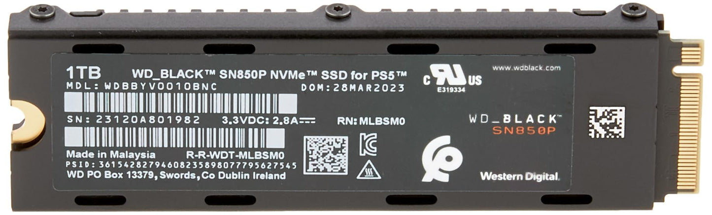 WD_BLACK SN850X NVMe SSD with Heatsink