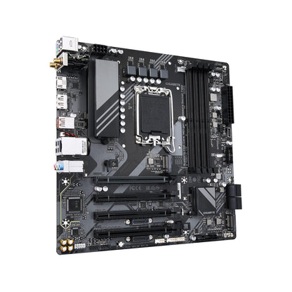 GIGABYTE B760M C V2 LGA 1700 Intel B760 M-ATX Motherboard with DDR5, Triple M.2, PCIe 5.0, USB 3.2 Gen 2x2 Type-C, WiFi 6, 1GbE LAN, Q-Flash Plus, EZ-Latch